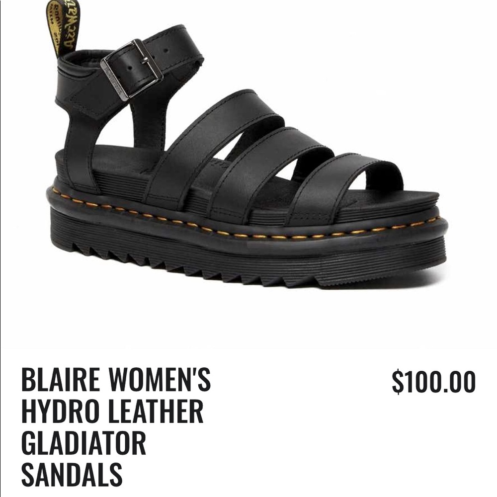 Dr. Martens | BLAIRE LEATHER GLADIATOR SANDALS